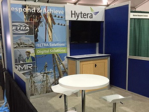 10x10 Inline Exhibit Hytera