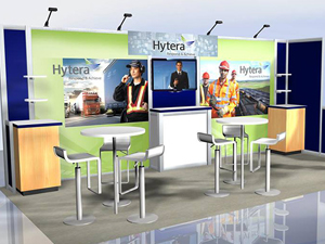 10x20 Inline Exhibit Hytera