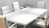 Exhibit Furniture Set Conference Table and Conference Chairs